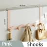 WaveShape OvertheDoor Iron  Raw Wood Organizer Rack 12