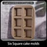 NonStick MultiGrid Square Cake  Mini Bread Pan 8
