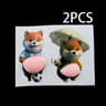 3D Chubby Shiba Inu Silicone Sticker Set 6