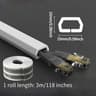 SelfAdhesive PVC Invisible Floor Cable Management Tube 9