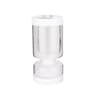 Glass Hourglass Pickle  Olive Strainer Jar 8