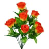 10Head Silk Rose Bud Artificial Bridal Bouquet 8