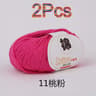2Piece 100 Pure Cotton HandKnitting  Crochet Yarn Set 7