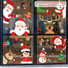 Christmas Window  Wall Stickers 6