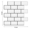10Sheet 3D PeelandStick Subway Tile Wall Decals 11