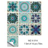 10Piece Retro Pattern Matte Surface Tile Sticker Set 19