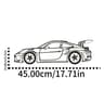HelloYoung Metal Racing Car Wall Art 8
