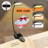 USB Rechargeable 3Level ClipOn LED Reading Light 7