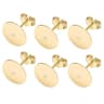 50Piece 925 SilverPlated Blank Post Earring Studs With Earring Backs 11