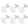 50Piece 925 SilverPlated Blank Post Earring Studs With Earring Backs 15