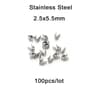 Ball Chain Calotte End Crimp Connectors 100 Pcs 7