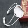 Bangle Base Bracelet Blank Bezel Tray Settings 9