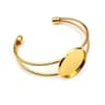 Bangle Base Bracelet Blank Bezel Tray Settings 13