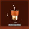 Reusable Glass Sipper Cup With Lid  Straw 6