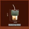 Reusable Glass Sipper Cup With Lid  Straw 8