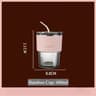 Reusable Glass Sipper Cup With Lid  Straw 13