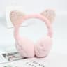 Soft Plush Cute Cat Ear Foldable Winter Earmuffs 11