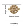 Palm Eye Devils Eye Rhinestone Connector Charms 17