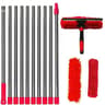 2in1 Extended Window Cleaning Kit With 180 Swivel Squeegee  Microfiber Mop 7