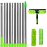 2in1 Extended Window Cleaning Kit With 180 Swivel Squeegee  Microfiber Mop 8