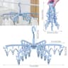 24Clip Folding Rotatable Laundry Drying Rack 8