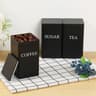 3Piece Vintage Iron Kitchen Storage Canister Set 9