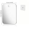 Bathroom Acrylic Shower Mirror With Wall Hanging Hook 7