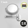 8Inch WallMounted Lighted Makeup Mirror With 10x Magnification 12