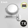 8Inch WallMounted Lighted Makeup Mirror With 10x Magnification 14