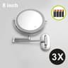 8Inch WallMounted Lighted Makeup Mirror With 10x Magnification 7