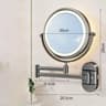 Telescopic Folding WallMounted Suction Cup Makeup Mirror 8