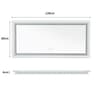 JumboLarge Dual Frontlit  Backlit LED Vanity Mirror With Defogger 8