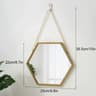 Iron Hexagonal WallMounted Decorative Mirror 4