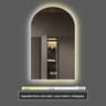 Arch UShaped Smart LED Bathroom Vanity Mirror With Ambient Backlighting 8