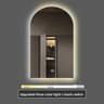 Arch UShaped Smart LED Bathroom Vanity Mirror With Ambient Backlighting 12