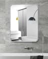 Modern Aluminum Framed Rectangular Wall Mirror 6