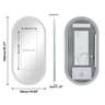 Long Oval Backlit Smart LED Bathroom Vanity Mirror With Defogger  Memory 8