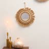 Boho HandWoven Round Macrame Wall Mirror 9