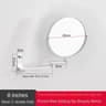 8Inch WallMounted Space Aluminum DualSided Vanity Mirror 9