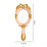 Vintage Embossed Rose Handheld Vanity Makeup Mirror 10