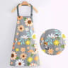Waterproof Adjustable Floral Cooking Apron With Pockets 8