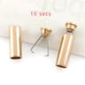 10 Sets Detachable Cord Locks Rectangle Drawstring Stoppers For Apparel 4