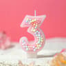 White And Pink Macaron Birthday Candles With Axolotl Cake Topper Accent 9