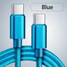 66W 5A Nylon USB C To Type C Fast Charging Cable Ultra Durable Data Cord 8