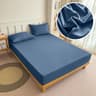 High Quality Solid Color Elastic Fitted Sheet Bed Mattress Cover 10