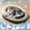 Summer Cooling Ice Silk Oval Pet Bed  Cushion 8