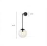 Nordic Modern Vintage Glass Globe Wall Sconce 11