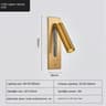 Modern Embedded LED Reading Wall Lamp With USB 9