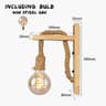 Retro Hemp Rope  Wood Wall Sconce 8
