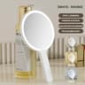 Dimmable LED Compact Handheld Cosmetic Mirror 6